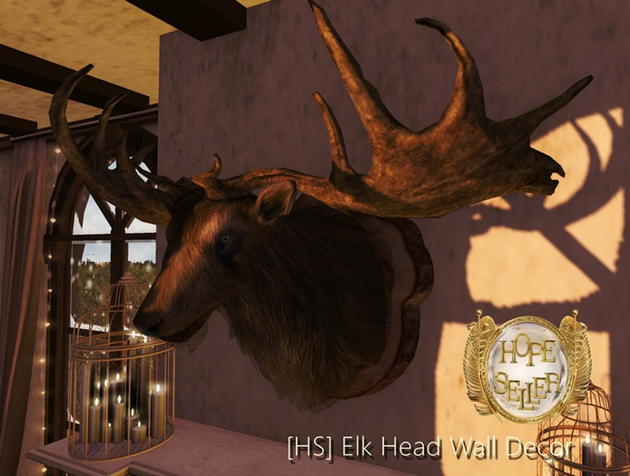 [HS] Elk Head Wall Decor