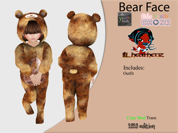 ~LH~Bear Face Y~YC BOX