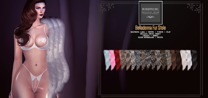 BigBeautifulDoll - Belladonna Fur Stole - FULL PACK