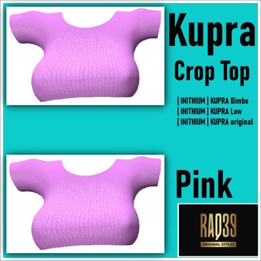 [R39] Kupra Crop Top PINK
