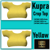 [R39] Kupra Crop Top YELLOW