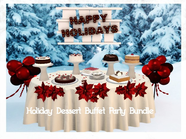 [AE] Catering Svc- Holiday Dessert Buffet Party Bundle