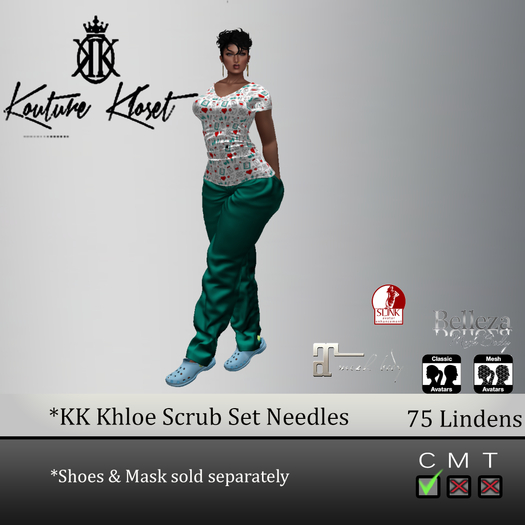 *KK Khloe Scrub Set Needles