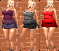 {Hellens} DEMO Sweet Short Mini Dress Themis Maitreya Tonic Fine Tonic Curvy Hourglass Physique Isis Venus Freya