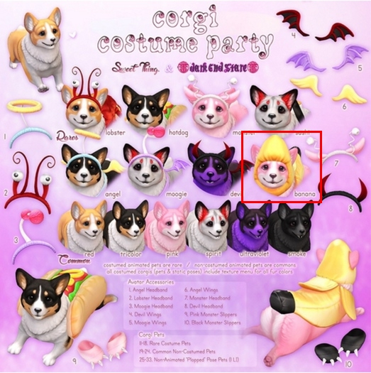 Sweet Thing. & darkendStare - Plopped Banana Corgi