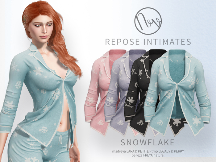 neve intimates - repose snowflake
