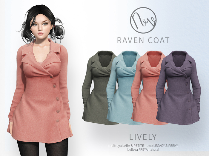 neve coat - raven lively
