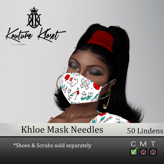 *KK Khloe Needles  Mask Boxed