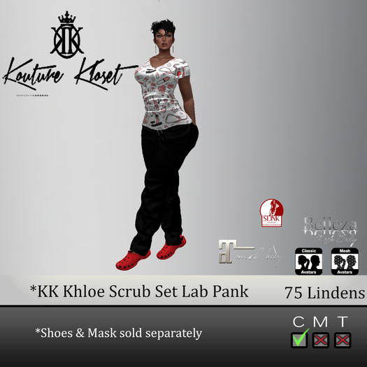 *KK Khloe Scrub Set Lab Pank