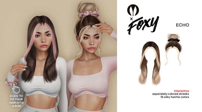 Foxy - Echo Hair (Grayscale)