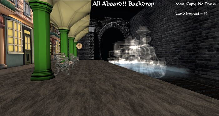 All Aboard!! Backdrop Boxed