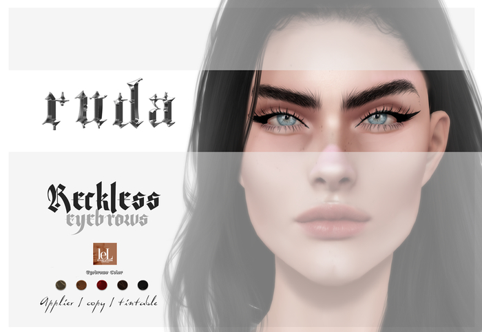 RUDA - Reckless HD Brows applier - LELUTKA EVOLUTION 2.5, X  