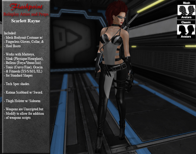 Scarlett Rayne Scifi Costume - White