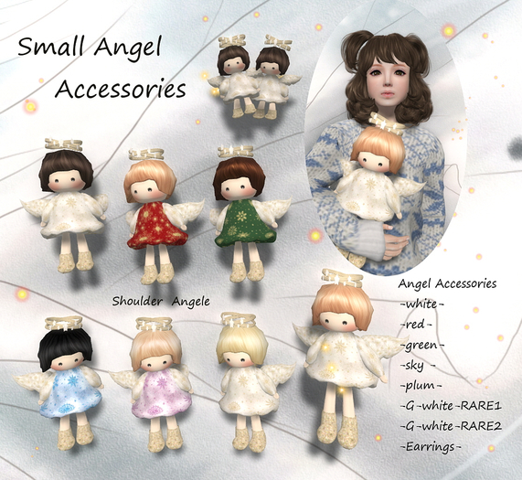 Small Angel Accessories Box - Green -