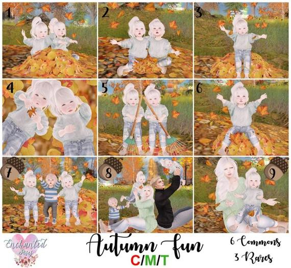 {Enchanted Poses} Autumn Fun Gacha FATPACK - COPY