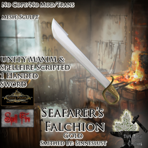 Kentavros Goods: Seafarers Falchion-Gold Mesh (Boxed)