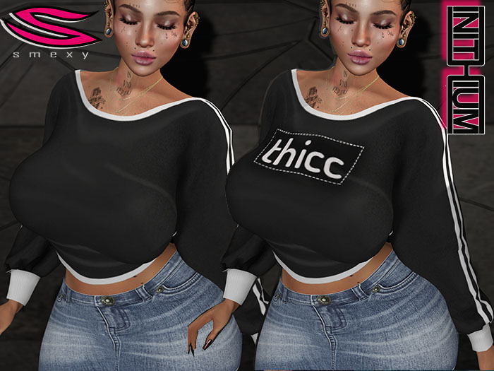 ::Smexy:: Kupra CozySweater BlackWhite