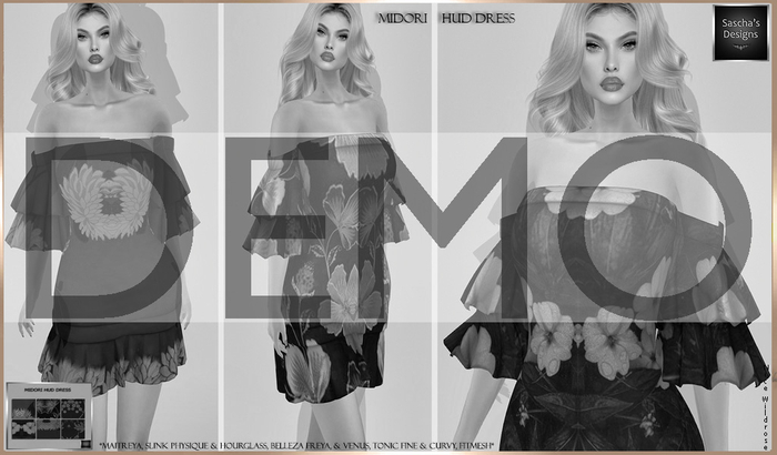 SAS - DEMO Midori HUD Dress (MB & FM)