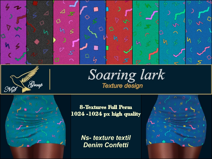 Ns- texture textil Denim Confetti