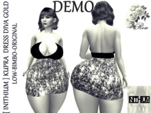 [ INITHIUM ] KUPRA  DRESS DIVA GOLD LOW-BIMBO-ORIGINAL DEMO
