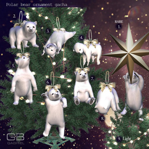 1.Polar bear ornament RARE