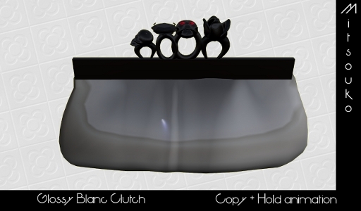 MiTSouKo Clutch Glossy Blanc