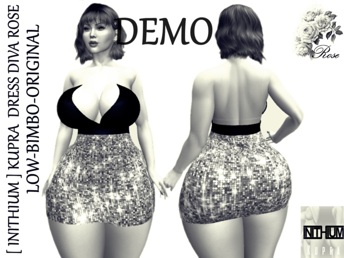 [ INITHIUM ] KUPRA  DRESS DIVA ROSE LOW-BIMBO-ORIGINAL DEMO