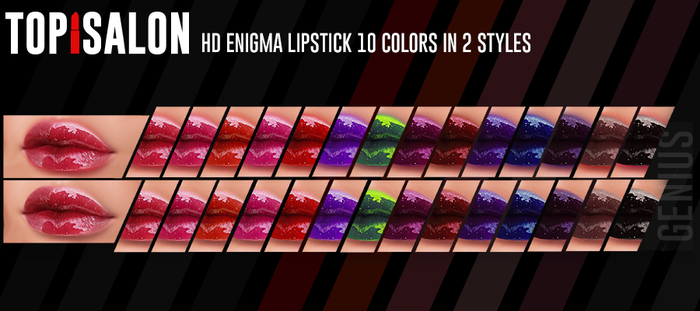 TOP1SALON - HD ENIGMA LIPSTICK (Genus) PALE