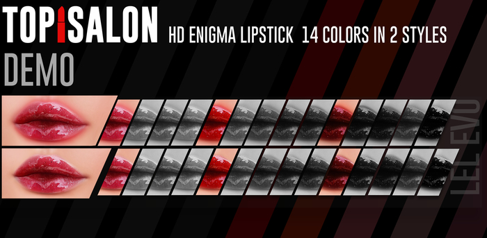 TOP1SALON - HD ENIGMA LIPSTICK (Lelutka Evolution) DEMO