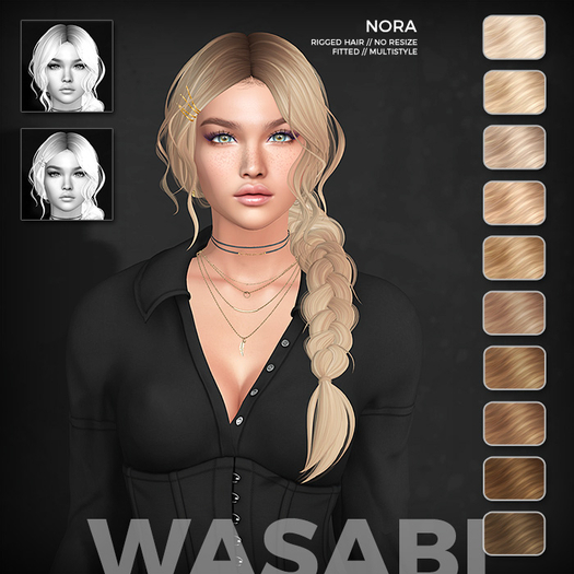 Wasabi // Nora Mesh Hair - Blonds