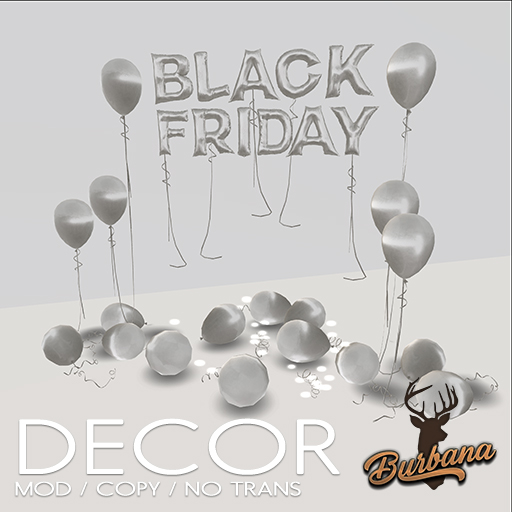 [BurBana] Black Friday Decor - Silver