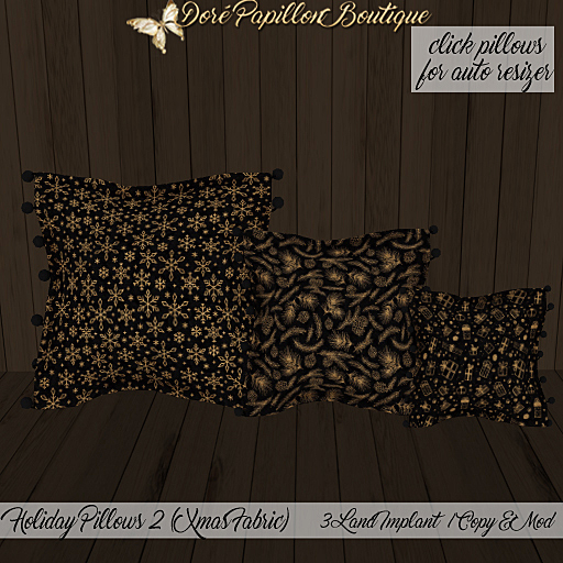 DPB Holiday Pillows 2 Xmas Fabric - No 5