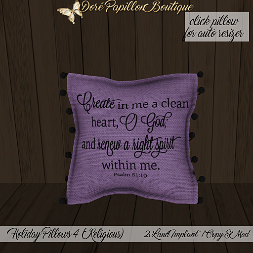 DPB Holiday Pillows 4 Religious Tweed - Create In Me