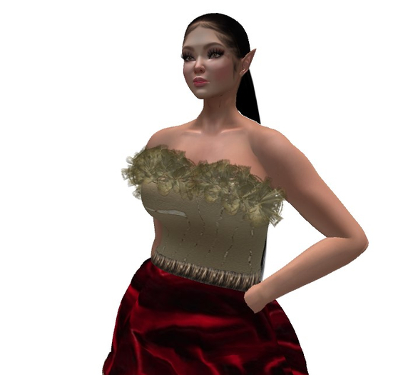 JOY: TULLE DRESS GOLD + RED LEGACY