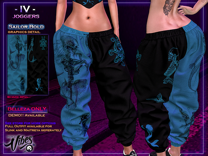 INDIGO VIBES  ~ {- IV -JOGGERS -BELLEZA EDITION- } Sailor Bold