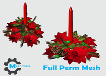 Mesh Place - Christmas Centerpiece (add to unpack)