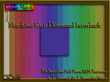 Machine Knit Diamond Interlock Solids Seamless Texture Set