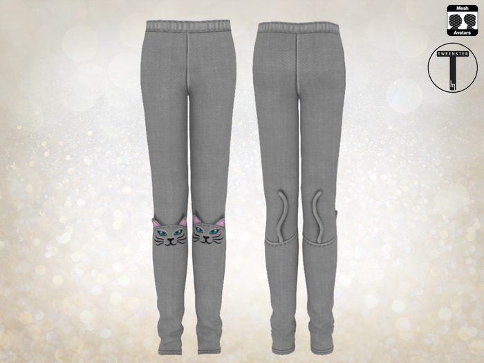 Tweenster Cat Jeans Grey - Delivery HUD