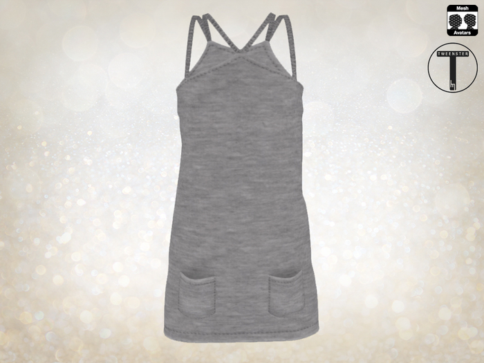 Tweenster Strap Halter Grey - Delivery HUD