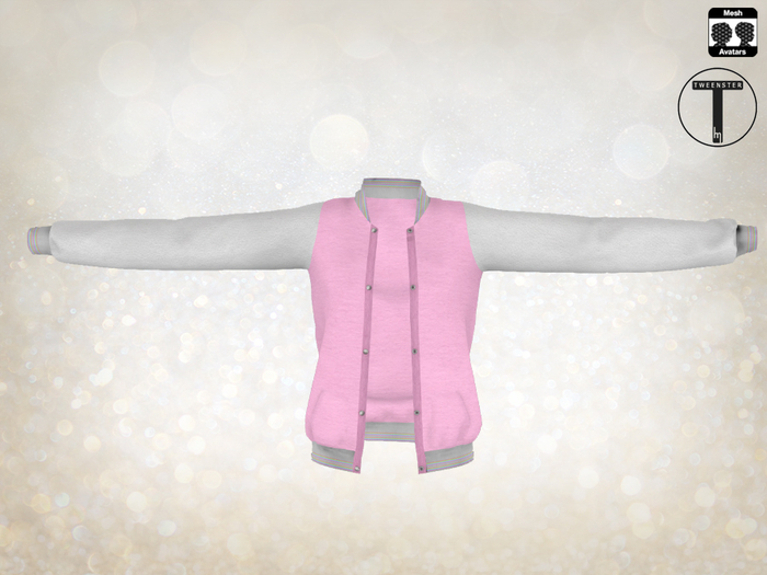 Tweenster Letterman Jacket Pink - Delivery HUD