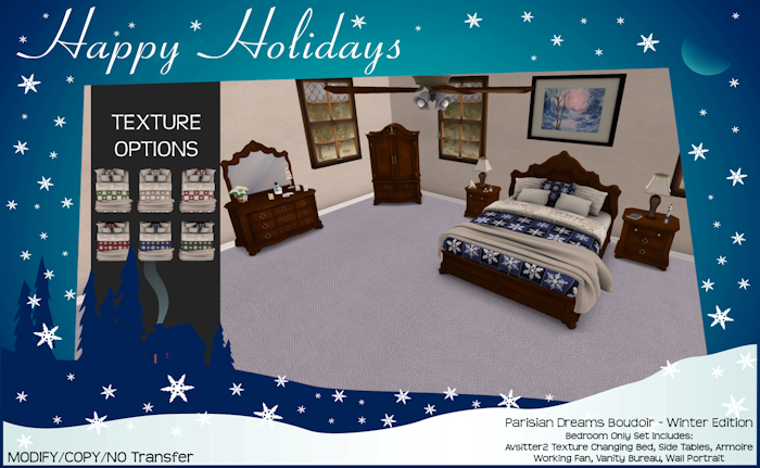 PD Winter Boudoir Set - BEDROOM - PG