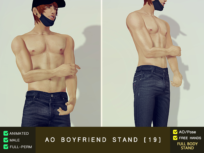 Second Life Marketplace AO Boyfriend Stand 19