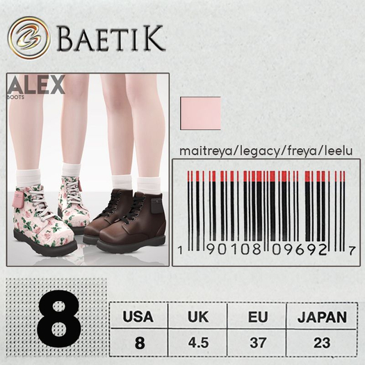 Baetik : Alex Boots : Peony