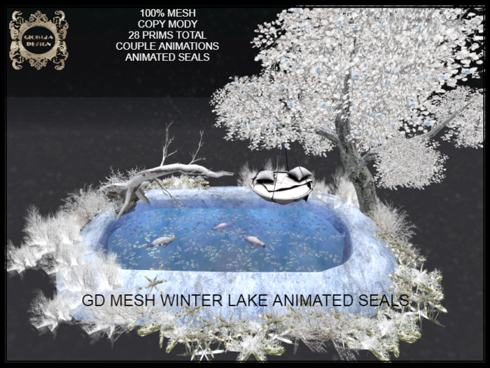 GD MESH WINTER LAKE ANIMATED SEALS