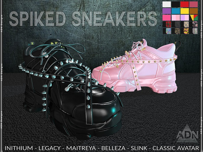 ADN SPIKED SNEAKERS INITHIUM LEGACY MAITREYA BELLEZA SLINK CLAS