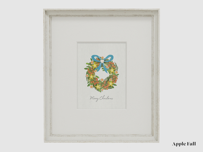 Apple Fall Original Artwork - Christmas Wreath (Box)