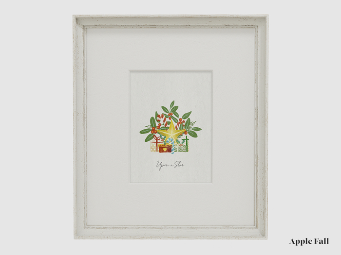 Apple Fall Original Artwork - Christmas Star (Box)