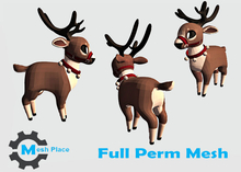 Mesh Place - Cartoon Reindeer - Full Perm Mesh