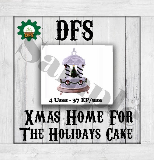 THF WHITE DFS Xmas Home For The Holidays Cake