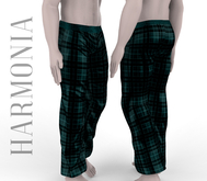 * Harmonia Green Tartan Menswear Pants Joggers Signature Gianni